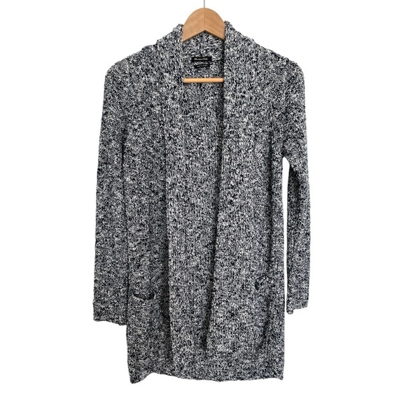 Massimo Dutti Cozy Gray and White Women's open front Cardigan size small - Picture 1 of 6